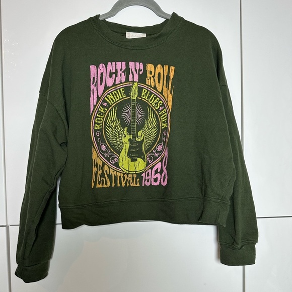 Altar’d State Sweatshirt County Rock n Roll Green Festival 1968 Size Small - Picture 1 of 6